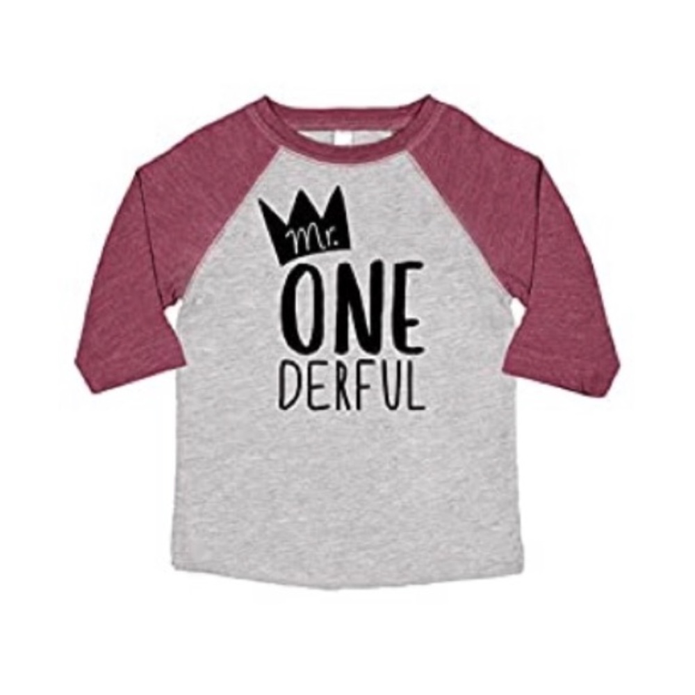 Mr. ONEderful 3/4 Sleeve Shirt🎂👑